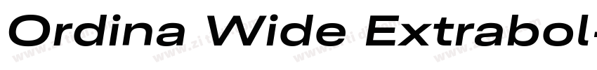 Ordina Wide Extrabol字体转换